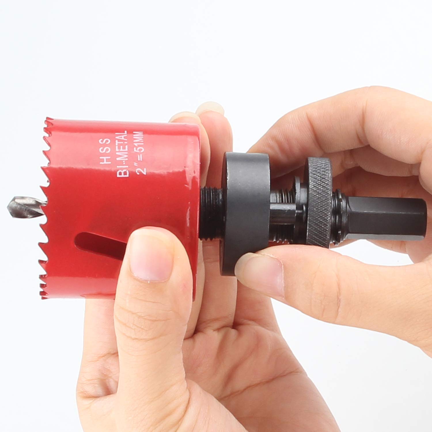 7/16” Hex Shank Hole Saw Arbor, Fits 1-1/4” to 6” Hole Saw Quick
